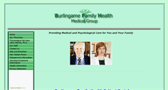 Desktop Screenshot of burlingamefamilyhealth.com